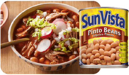 Advertisement for Faribault: Sunvista Pinto beans.